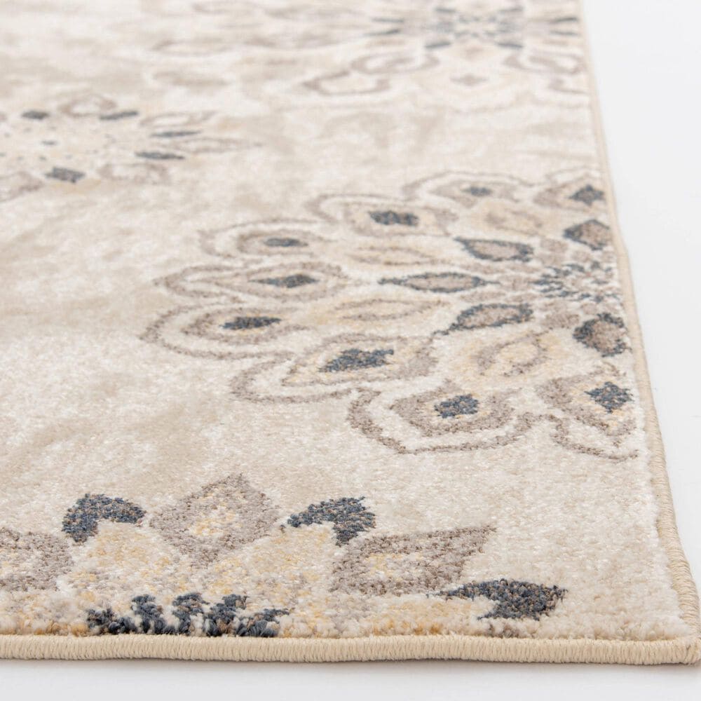 Central Oriental Minerva Asterin 7&#39;10&quot; x 9&#39;10&quot; Alabaster and Sand Area Rug, , large