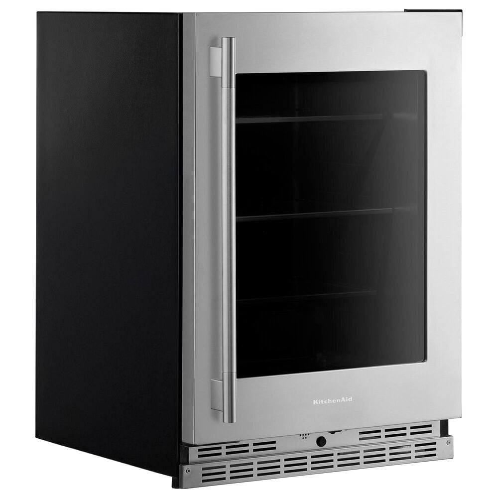 KitchenAid 5.2 Cu. Ft. Undercounter Refrigerator with Metallic Accents and Right Hinge in PrintShield Stainless Steel, , large