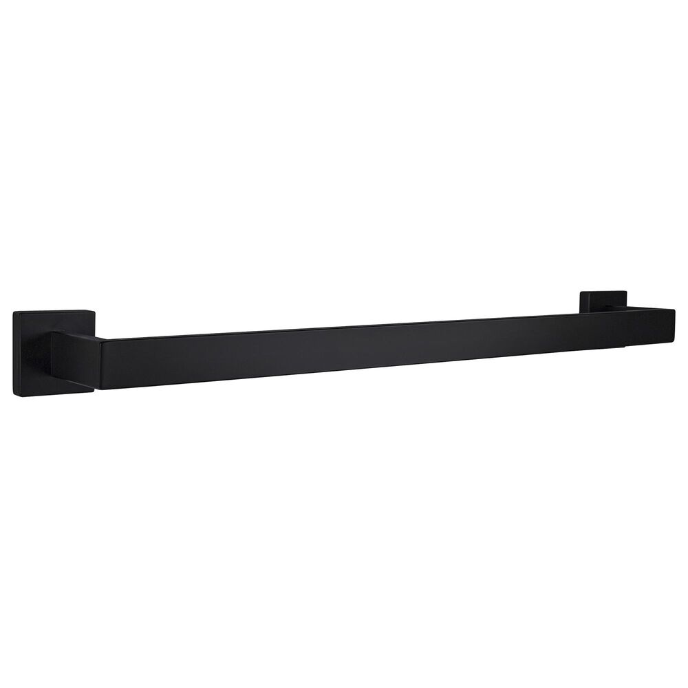 Lexora Home Bagno Lucido Towel Bar in Matte Black, , large