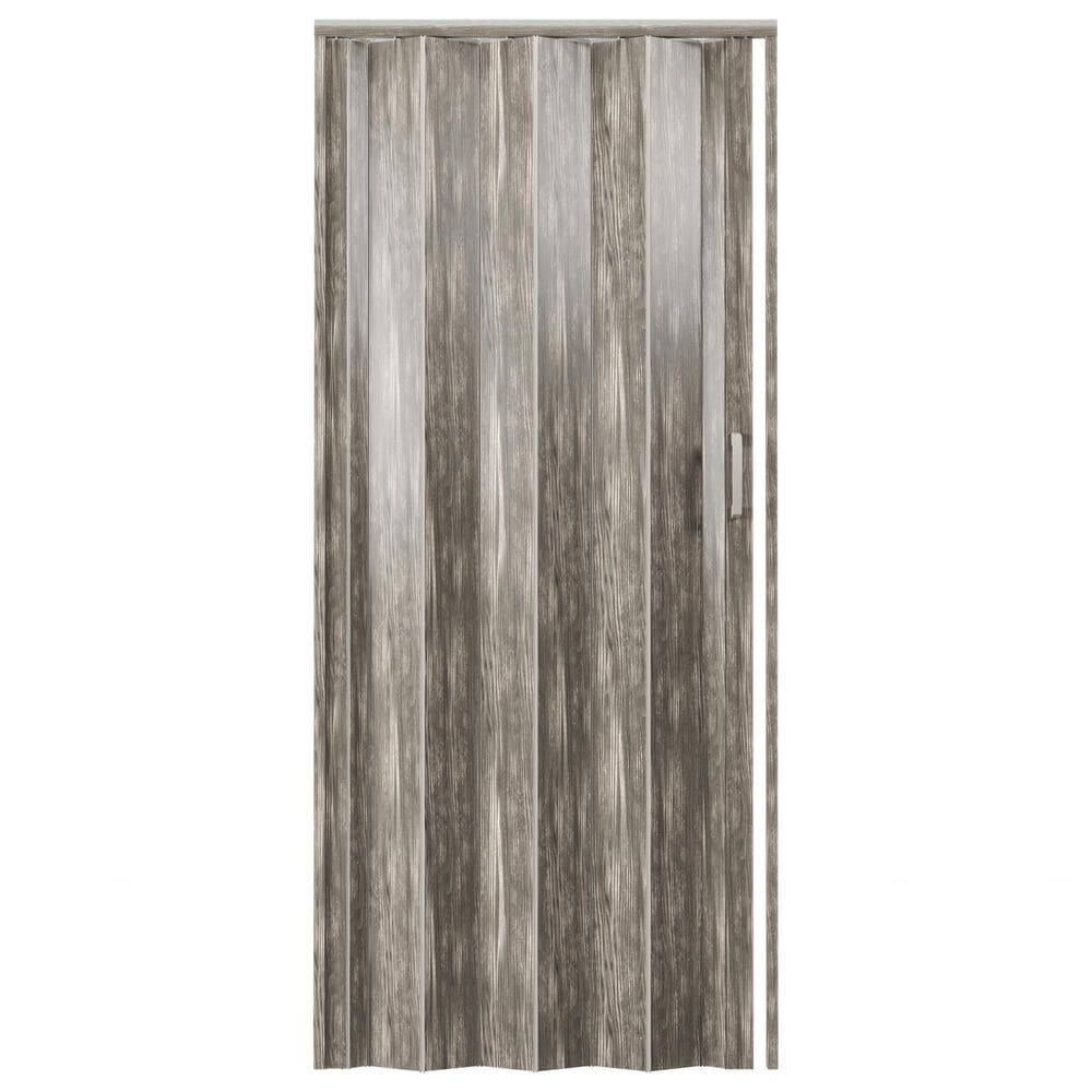 Rta Products Llc Loft Series 36" Premium Double Walled PVC Foldable Accordion Doors in Taupe, , large