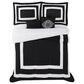 Pem America London Fog Raynes Hotel 5-Piece Queen Comforter Set in White and Black, , large