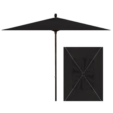 Garden Party 6" x 10" Rectangle Umbrella in Black, , large