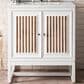 James Martin Vanities Athens 30" Single Bathroom Vanity in Glossy White with 3 cm Carrara White Marble Top and Rectangular Sink, , large