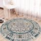 Amer Rugs Montana 7"6" Round Ivory and Yellow Area Rug, , large