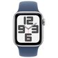Apple Watch SE GPS 40mm Silver Aluminum Case with Denim Sport Band - S/M, , large
