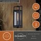 Vaxcel Sheridan 1-Light Outdoor Wall Sconce in Matte Black, , large