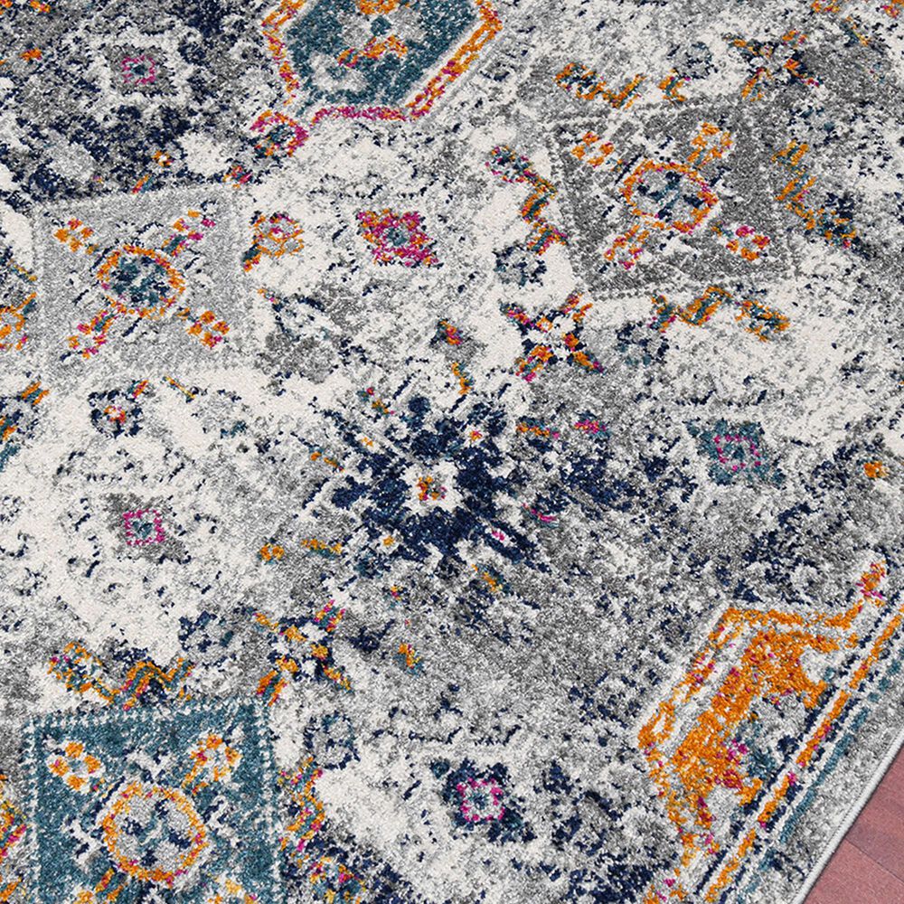 Amer Rugs Montana MON-13 2&#39; x 3&#39; Blue and Orange Area Rug, , large
