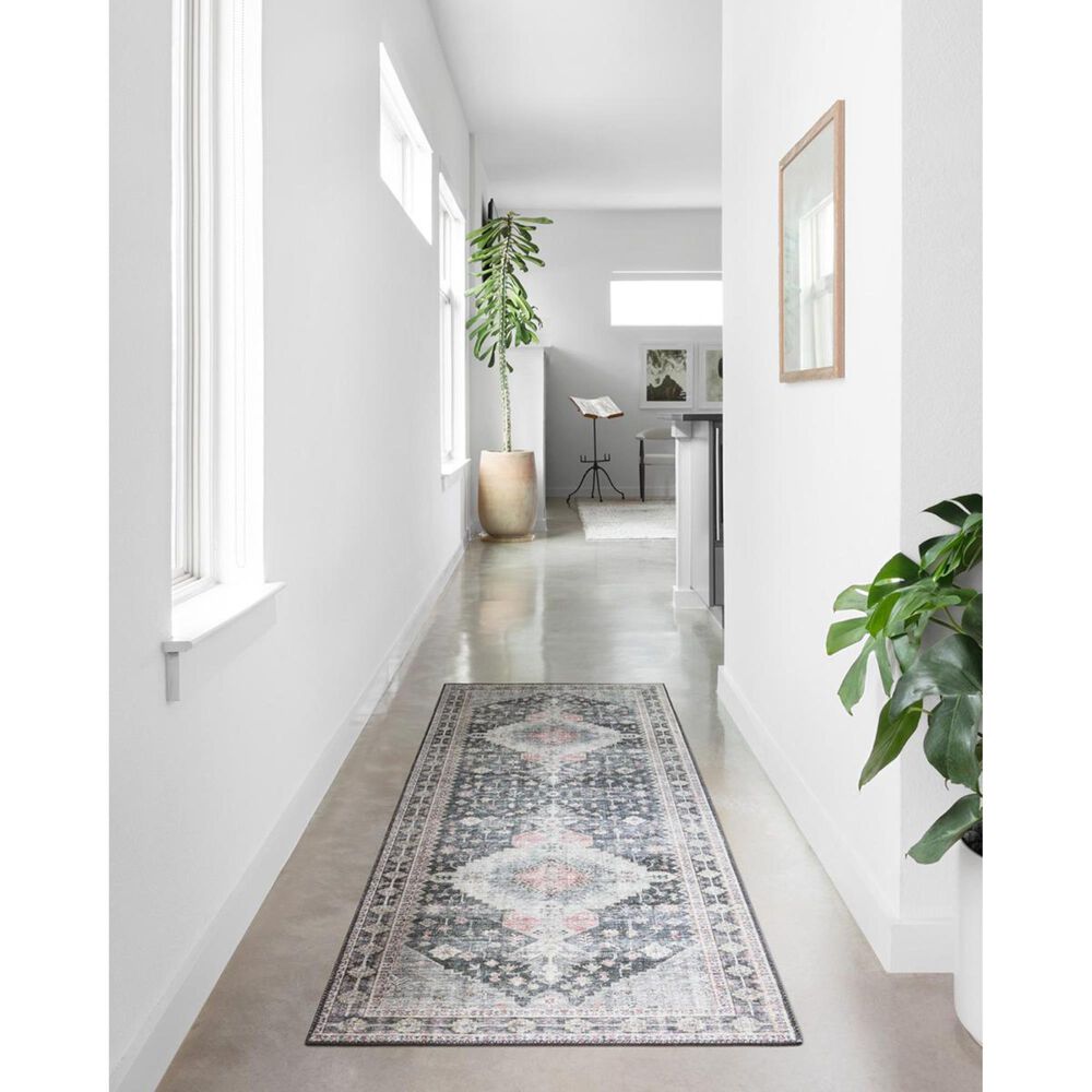 Loloi II Skye SKY-02 2&#39;6&quot; x 7&#39;6&quot; Charcoal Runner, , large