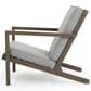 Hearth and Haven Leah 3-Piece Patio Chat Set with Gray Cushion in Brown, , large
