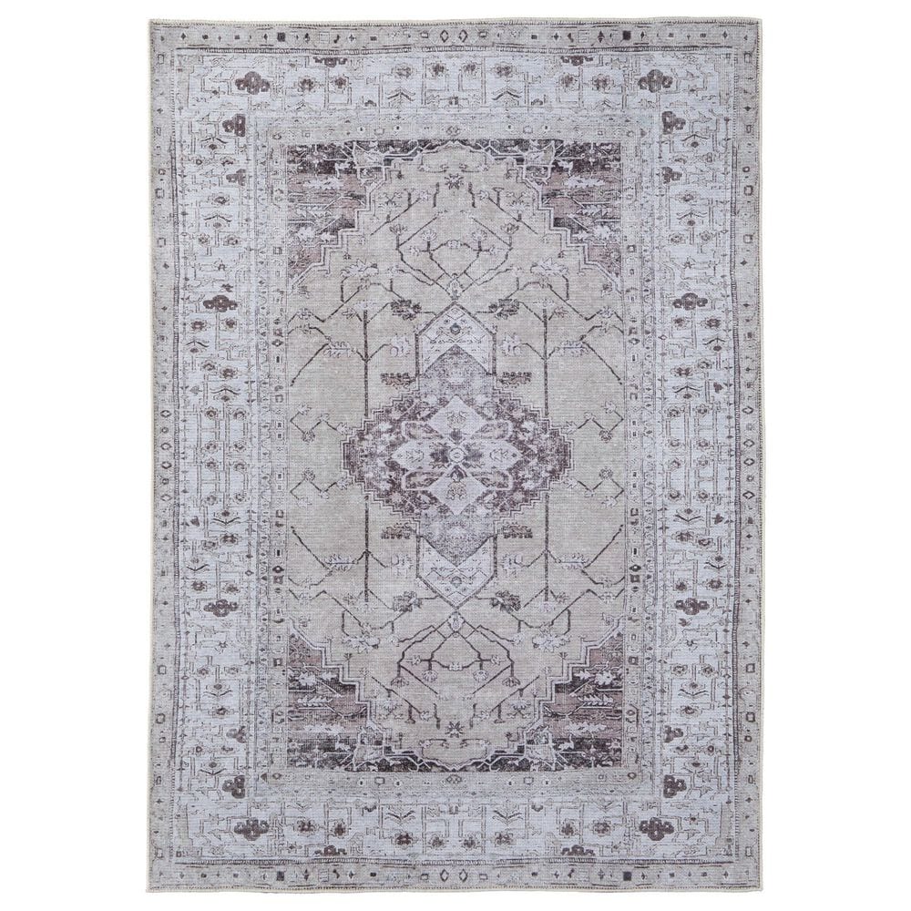 Feizy Percy 5"3" x 7"6" Beige and Ivory Area Rug, , large