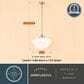 Vaxcel Eastgate 1-Light Pendant in Satin Nickel, , large