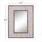 Maple and Jade 28" x 36" Wall Mirror in White and Brown, , large