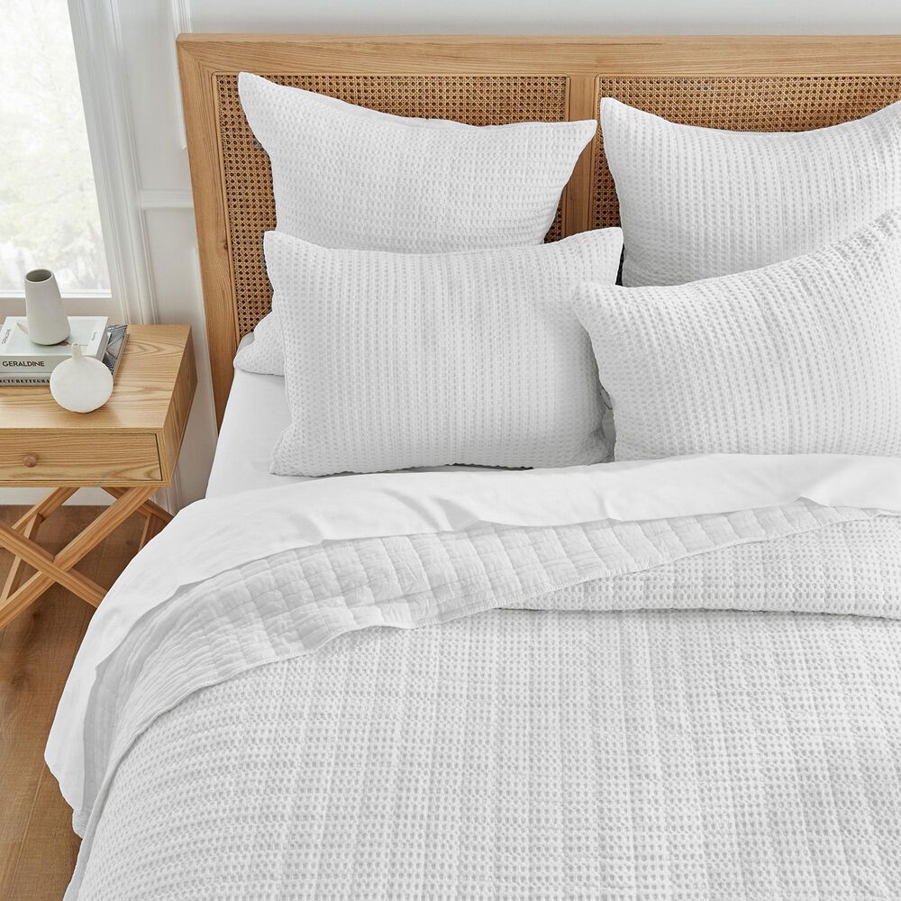 Levtex Mills Waffle 3-Piece King/California King Quilt Set in Bright White, , large