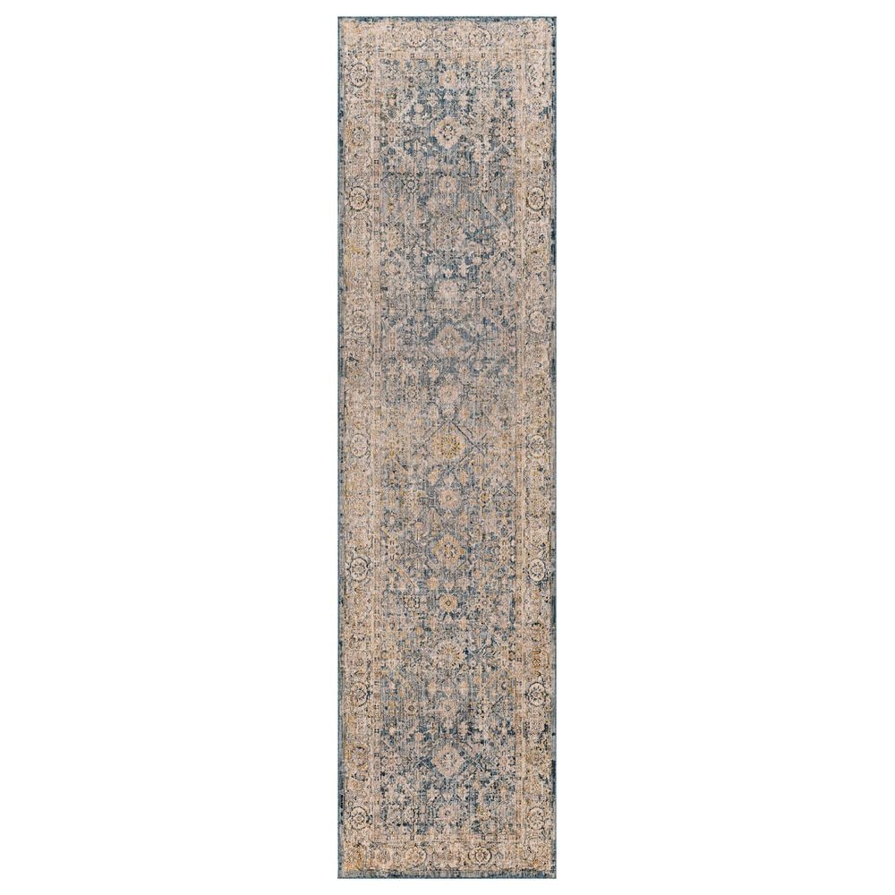 Surya Aspendos 2"7" x 10" Denim, Gray, Wheat, Taupe, Black and Light Beige Runner, , large