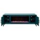 Legends Home Malibu 78" Fireplace TV Stand in Teal and Black, , large