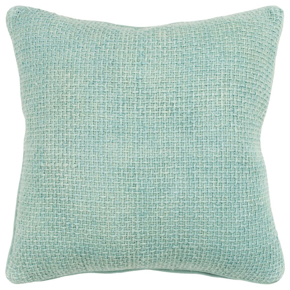 Rizzy Home Solid 20" Down Filled Pillow in Teal, , large