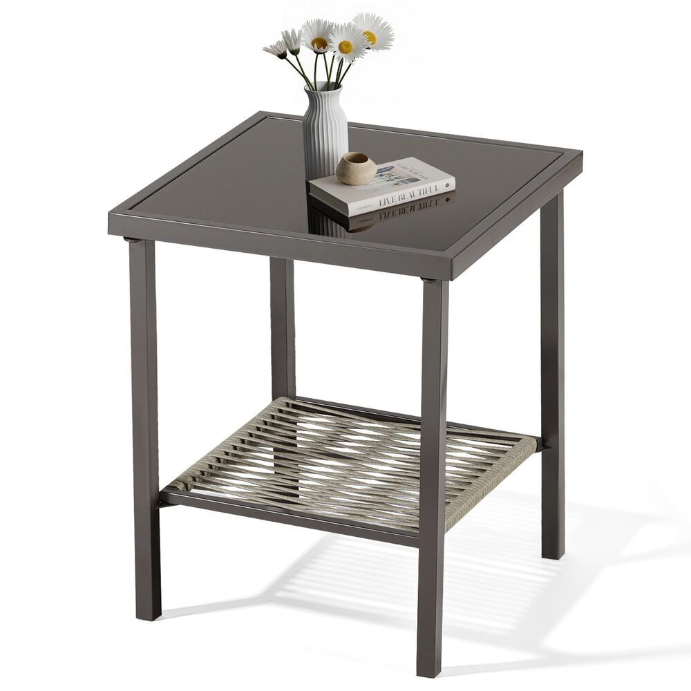 Sunwell Garden Chat Set in Dark Grey (Set of 5), , large