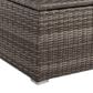 Hearth and Haven Outdoor Storage End Table with Lift-Top Lid in Gray, , large