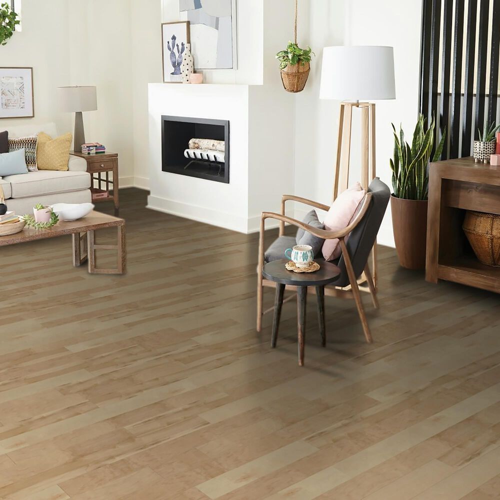 Hartco Prime Harvest Natural Medium Gloss Maple 5&quot; Solid Hardwood, , large