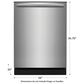 Frigidaire Gallery 24" Dishwasher in Stainless Steel, , large