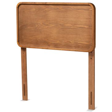 Baxton Studio Mailene Twin Headboard in Ash Walnut, , large