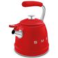 SMEG 2.3L 50"s Style Stovetop Whistling Kettle in Red, , large