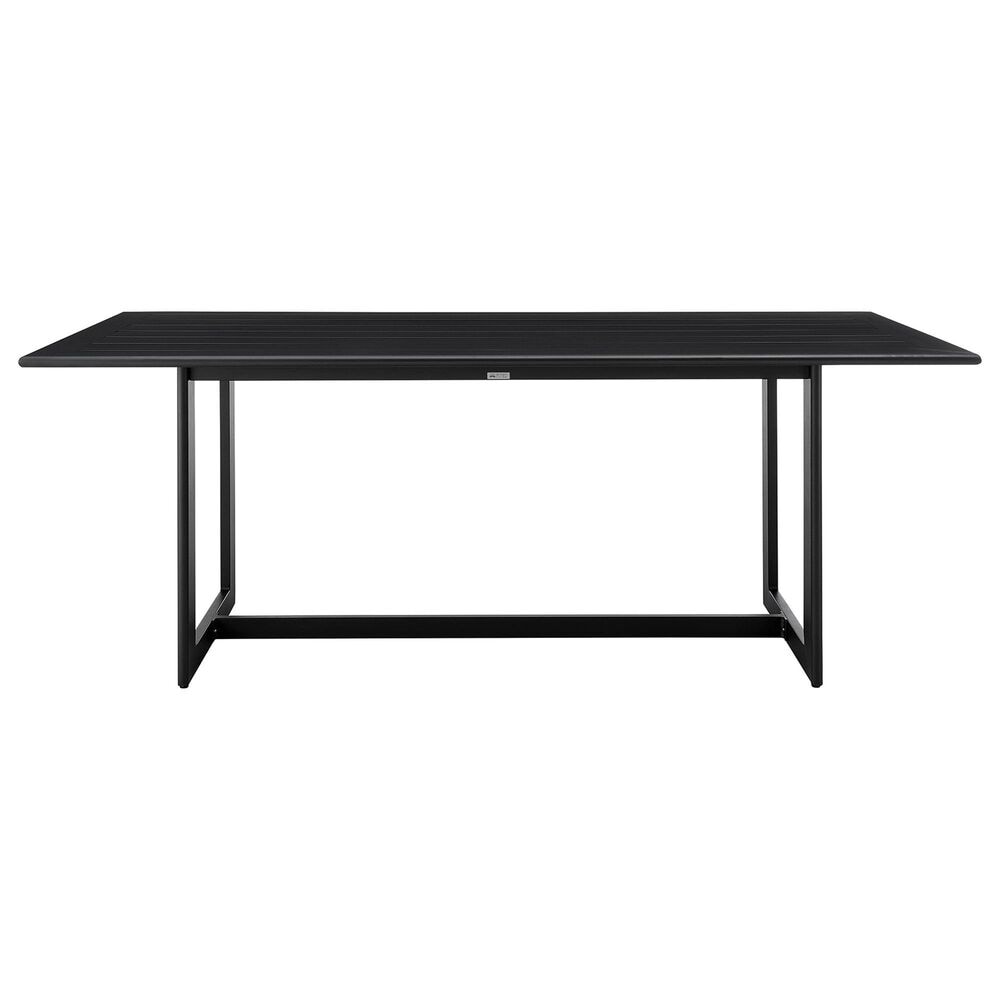 Blue River Cayman Outdoor Rectangular Dining Table in Black - Table Only, , large