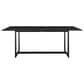 Blue River Cayman Outdoor Rectangular Dining Table in Black - Table Only, , large