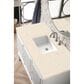 James Martin Vanities Athens 48" Single Bathroom Vanity in Glossy White with 3 cm Eternal Marfil Quartz Top and Rectangular Sink, , large