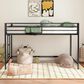 Hearth and Haven Adam Twin Loft Bunk Bed in Black, , large
