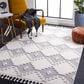 Safavieh Marrakesh MRK532B 8" x 10" Ivory and Grey Area Rug, , large