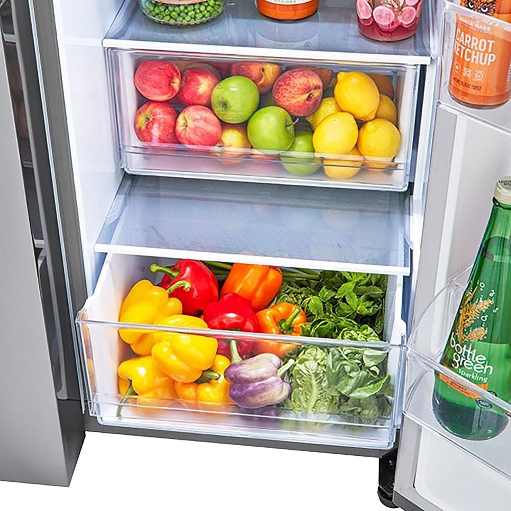 LG 22.5 Cu. Ft. Side-By-Side Counter-Depth Refrigerator in PrintProof Stainless Steel, , large