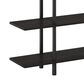 HOMLUX Turn-N-Tube 4-Tier Wide Display Shelf in Espresso and Black, , large
