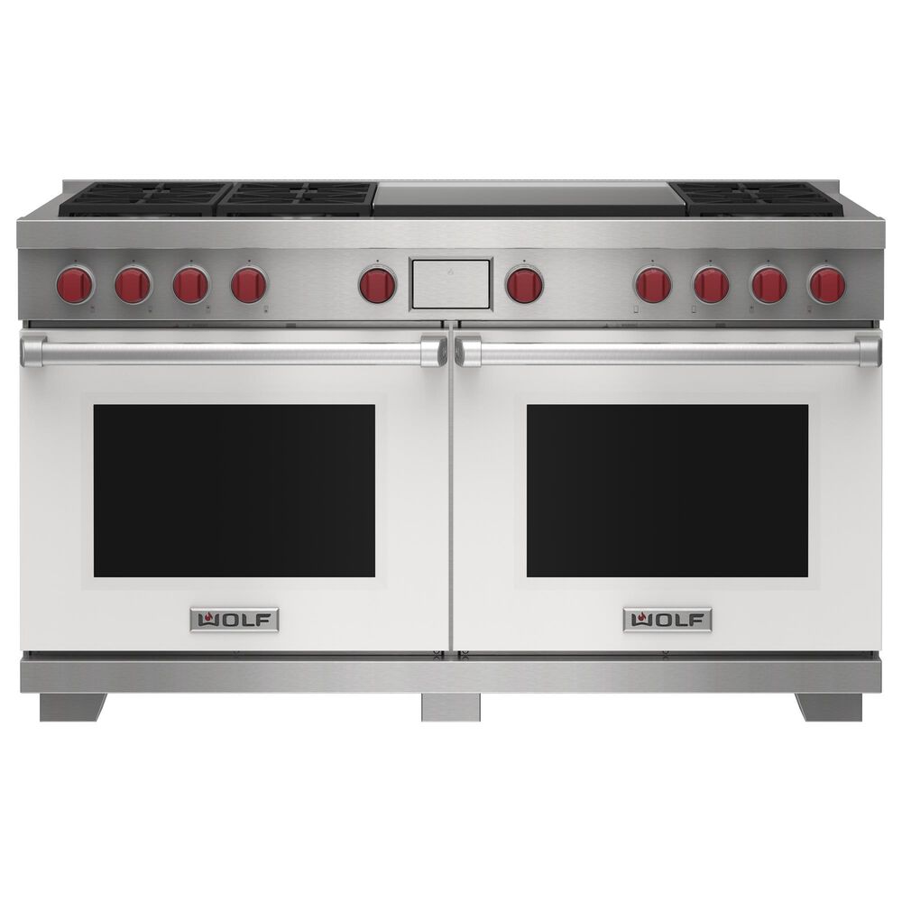 Wolf Appliances 10.2 Cu. Ft. Dual Fuel Range with Liquid Propane and Infrared Griddle in White, , large