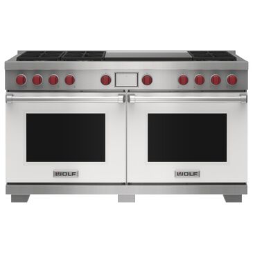 Wolf Appliances 10.2 Cu. Ft. Dual Fuel Range with Liquid Propane and Infrared Griddle in White, , large