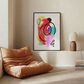 HOMLUX 24" x 18" Canvas Art with Black Frame in Multicolor, , large