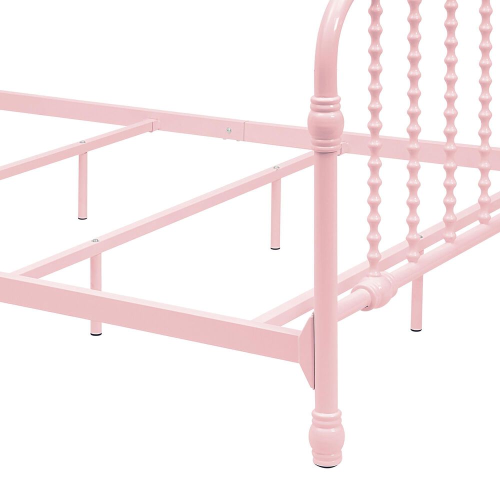 Furniture of America Wren Full Spindle Kids Bed in Pink, , large