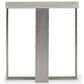 Bernhardt Tempo Side Table in Larza and Satin Nickel, , large