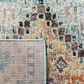 Safavieh Madison MAD418K 10" x 14" Blue and Yellow Area Rug, , large