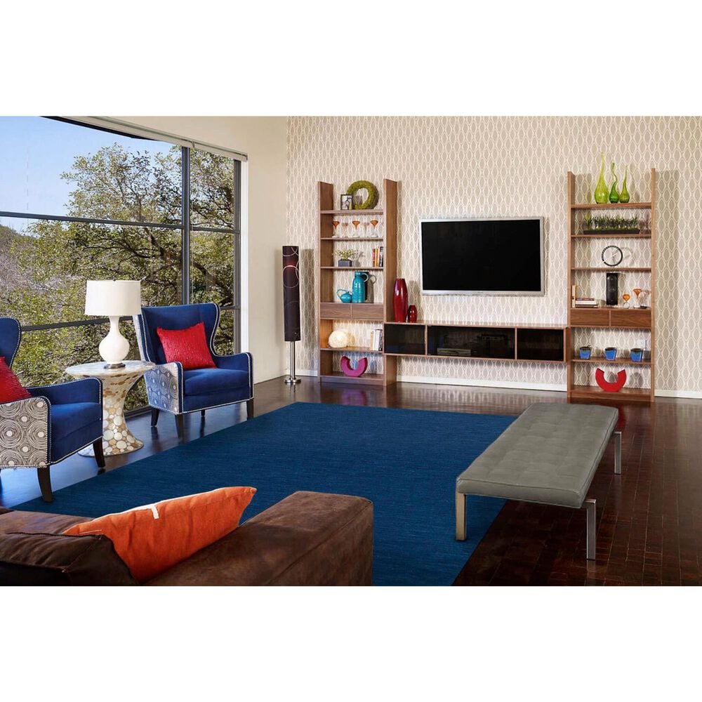 Feizy Luna 8&#39; x 11&#39; Dark Blue Area Rug, , large