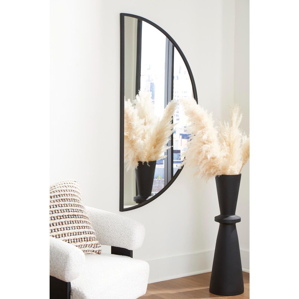 Ashley Denlow Accent Wall Mirror in Black, , large