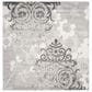 Safavieh Adirondack ADR114B-4SQ 4" x 4" Silver/Ivory Square Rug, , large