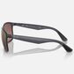 Ray-Ban Chromance Sunglasses with Purple Lenses in Polished Grey, , large