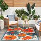 Nourison Aloha ALH33 3"6" x 5"6" Ivory and Multicolor Indoor/Outdoor Area Rug, , large