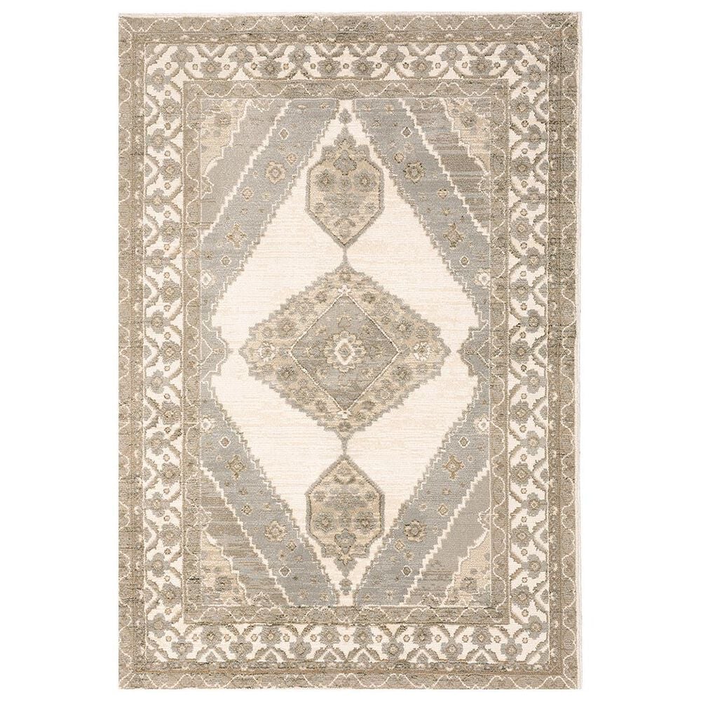 Oriental Weavers Andorra 298C 5"3" x 7"3" Beige Area Rug, , large