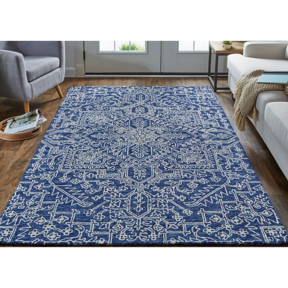 Feizy Belfort Navy 10&#39; x 14&#39; Area Rug, , large