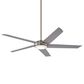 Minka-Aire Raptor 60" Ceiling Fan with LED Light in Brushed Nickel, , large