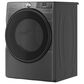 Whirlpool 7.4 Cu. Ft. Smart Front Load Gas Dryer with Wrinkle Shield Option in Volcano Black, , large