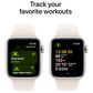 Apple Watch SE GPS + Cellular 40mm Starlight Aluminum Case with Starlight Sport Band - M/L, , large