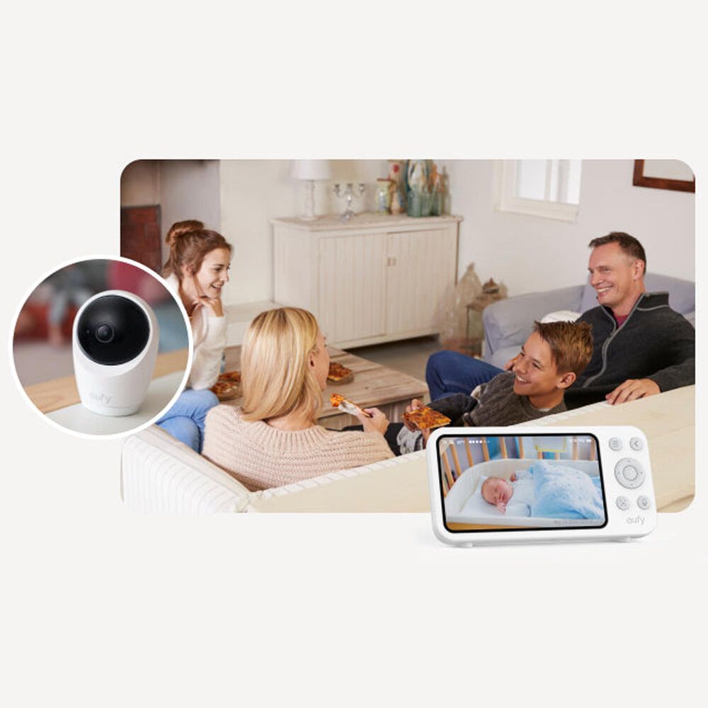 eufy E20 Baby Monitor with Camera in White, , large
